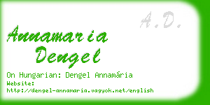 annamaria dengel business card